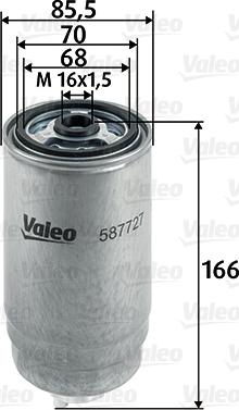 Valeo 587727 - Degvielas filtrs autospares.lv