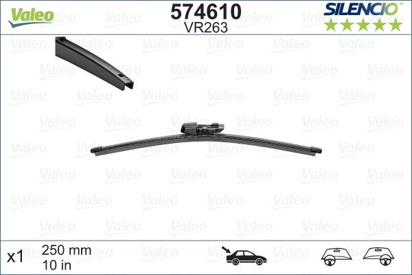 Valeo 574610 - Wiper Blade www.autospares.lv