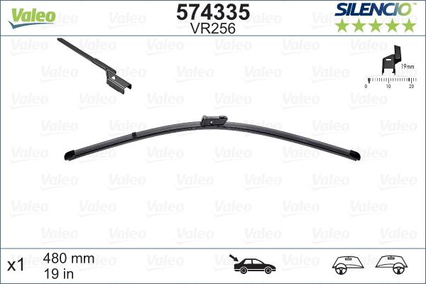 Valeo 574335 - Wiper Blade www.autospares.lv