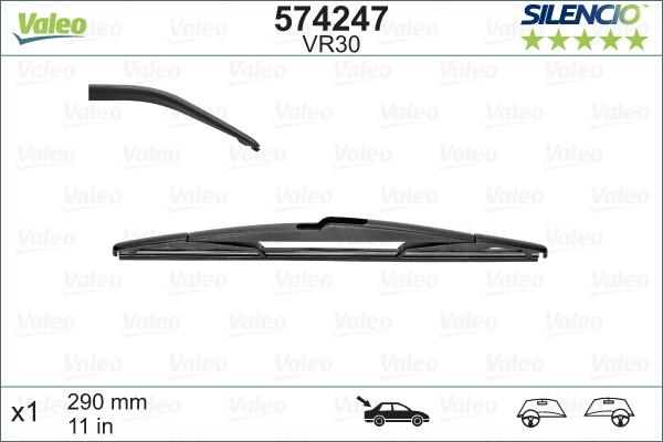 Valeo 574247 - Wiper Blade www.autospares.lv