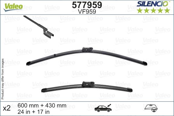 Valeo 577959 - Wiper Blade www.autospares.lv