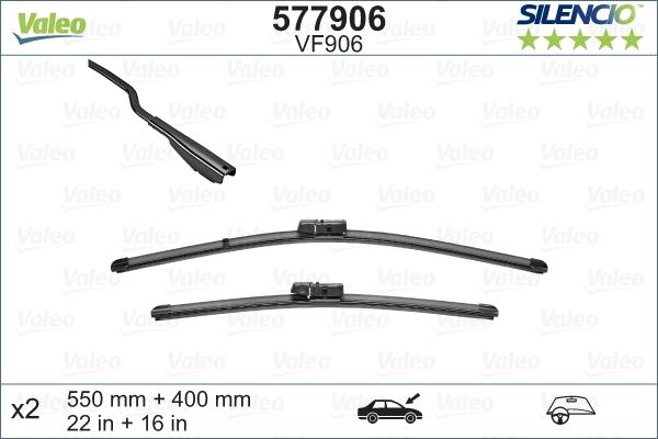 Valeo 577906 - Щетка стеклоочистителя www.autospares.lv