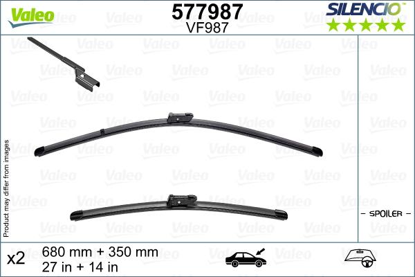 Valeo 577987 - Wiper Blade www.autospares.lv