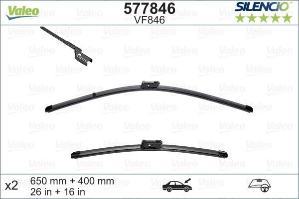 Valeo 577846 - Wiper Blade www.autospares.lv