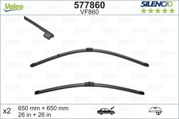 Valeo 577860 - Wiper Blade www.autospares.lv