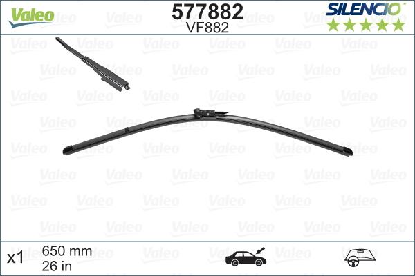 Valeo 577882 - Wiper Blade www.autospares.lv