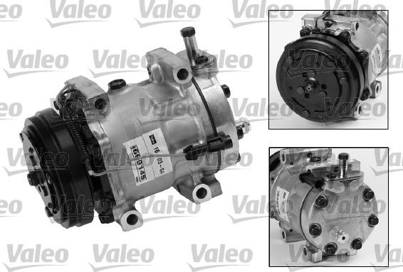 Valeo 699145 - Kompresors, Gaisa kond. sistēma www.autospares.lv