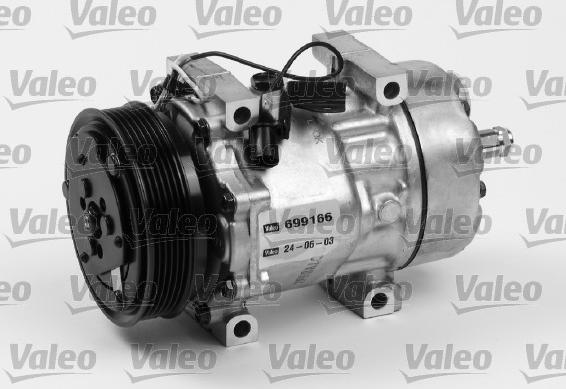 Valeo 699166 - Kompresors, Gaisa kond. sistēma www.autospares.lv