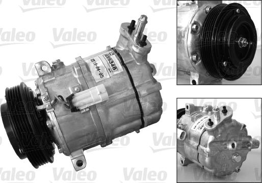 Valeo 699848 - Kompresors, Gaisa kond. sistēma www.autospares.lv