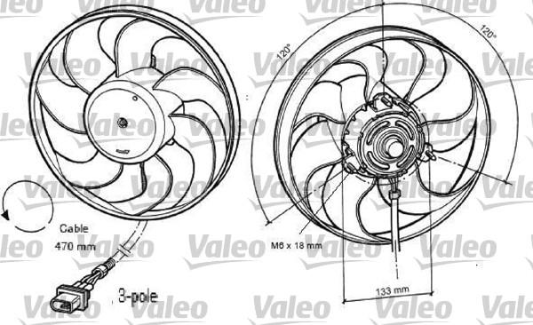 Valeo 696040 - Ventilators, Motora dzesēšanas sistēma www.autospares.lv