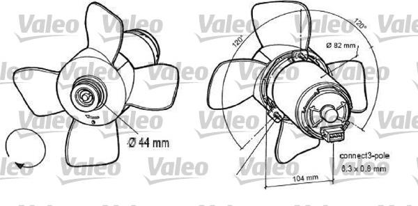 Valeo 696047 - Ventilators, Motora dzesēšanas sistēma www.autospares.lv