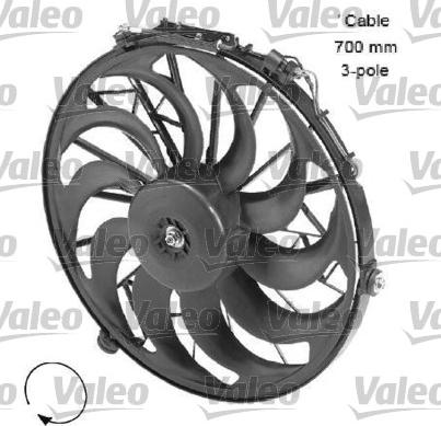 Valeo 696058 - Ventilators, Motora dzesēšanas sistēma www.autospares.lv