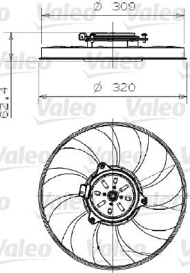 Valeo 696002 - Ventilators, Motora dzesēšanas sistēma www.autospares.lv