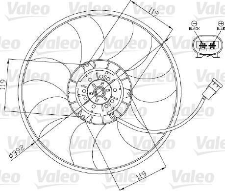 Valeo 696013 - Ventilators, Motora dzesēšanas sistēma www.autospares.lv