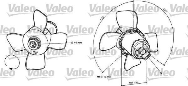 Valeo 696038 - Ventilators, Motora dzesēšanas sistēma www.autospares.lv