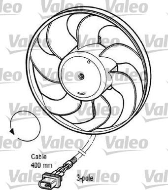 Valeo 696033 - Ventilators, Motora dzesēšanas sistēma www.autospares.lv