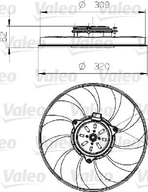 Valeo 696024 - Ventilators, Motora dzesēšanas sistēma www.autospares.lv