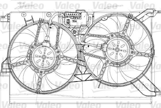 Valeo 696023 - Ventilators, Motora dzesēšanas sistēma www.autospares.lv