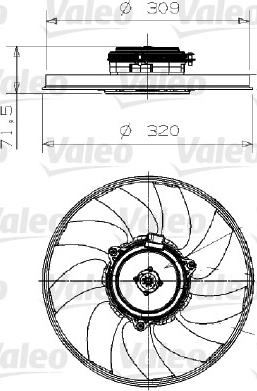 Valeo 696027 - Ventilators, Motora dzesēšanas sistēma www.autospares.lv