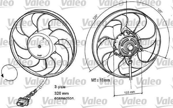 Valeo 696078 - Ventilators, Motora dzesēšanas sistēma www.autospares.lv