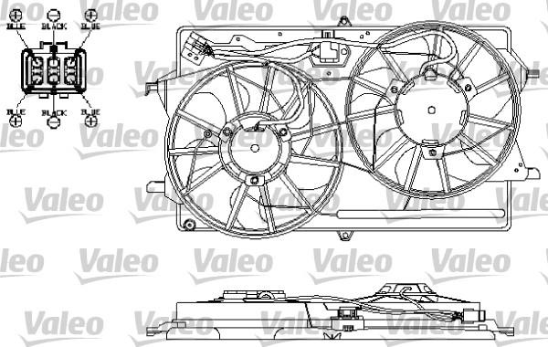 Valeo 696150 - Ventilators, Motora dzesēšanas sistēma www.autospares.lv