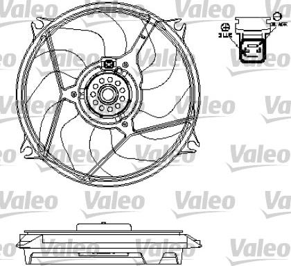 Valeo 696137 - Ventilators, Motora dzesēšanas sistēma www.autospares.lv