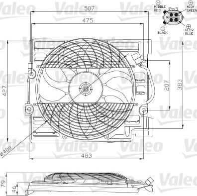 Valeo 696120 - Ventilators, Motora dzesēšanas sistēma www.autospares.lv