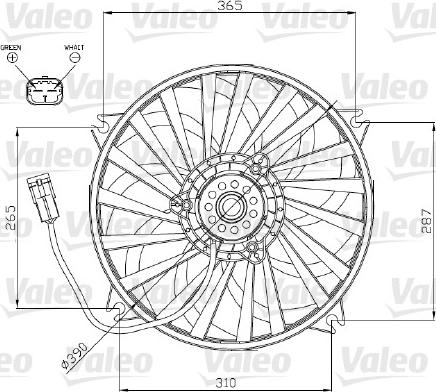 Valeo 696177 - Ventilators, Motora dzesēšanas sistēma www.autospares.lv