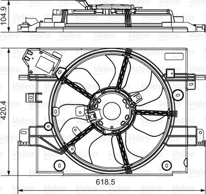 Valeo 696880 - Ventilators, Motora dzesēšanas sistēma www.autospares.lv