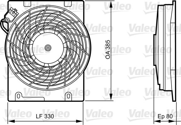 Valeo 696355 - Ventilators, Motora dzesēšanas sistēma www.autospares.lv