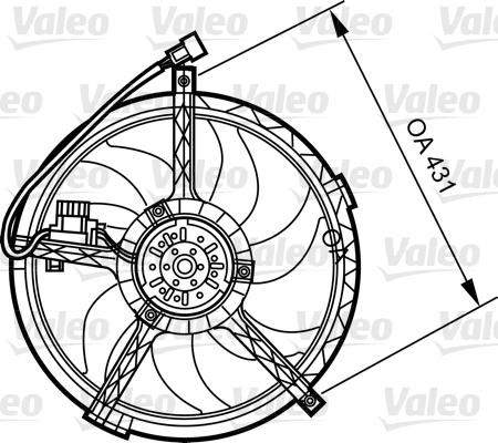 Valeo 696377 - Ventilators, Motora dzesēšanas sistēma www.autospares.lv