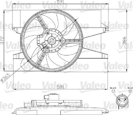 Valeo 696276 - Ventilators, Motora dzesēšanas sistēma autospares.lv