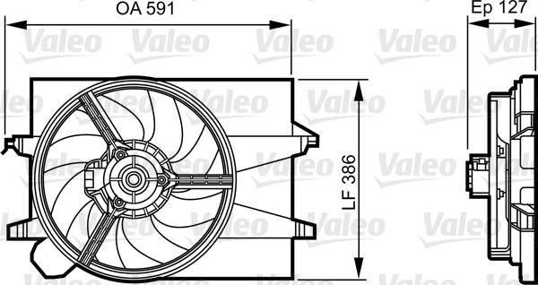 Valeo 696278 - Ventilators, Motora dzesēšanas sistēma autospares.lv