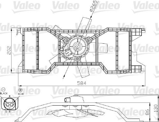 Valeo 696277 - Ventilators, Motora dzesēšanas sistēma autospares.lv