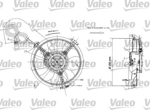 Valeo 698422 - Ventilators, Motora dzesēšanas sistēma www.autospares.lv