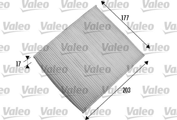 Valeo 698866 - Filter, interior air www.autospares.lv