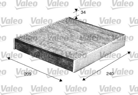 Valeo 698883 - Filter, interior air www.autospares.lv