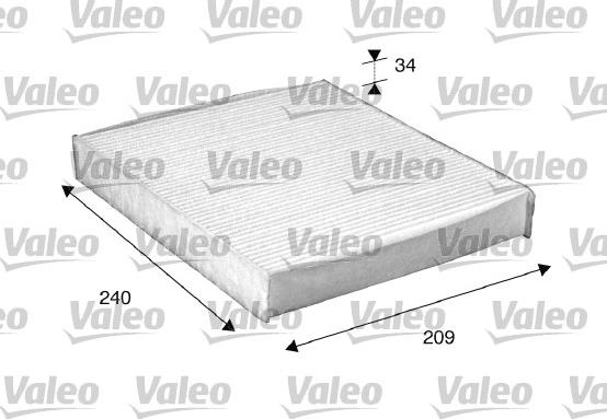 Valeo 698882 - Filter, interior air www.autospares.lv