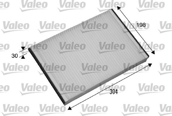 Valeo 698874 - Filtrs, Salona telpas gaiss www.autospares.lv