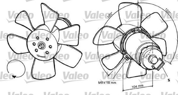 Valeo 698368 - Ventilators, Motora dzesēšanas sistēma www.autospares.lv