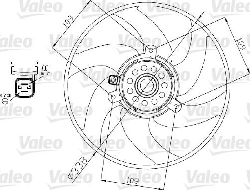 Valeo 698375 - Ventilators, Motora dzesēšanas sistēma www.autospares.lv