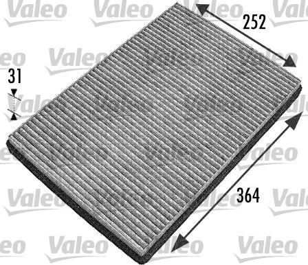 Valeo 698744 - Filtrs, Salona telpas gaiss www.autospares.lv