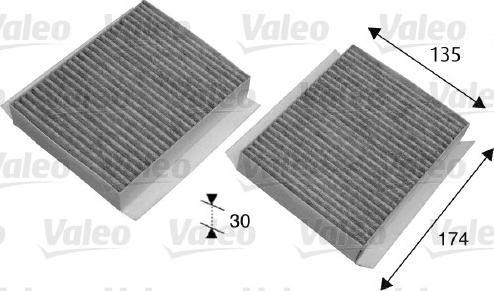 Valeo 698747 - Filtrs, Salona telpas gaiss www.autospares.lv