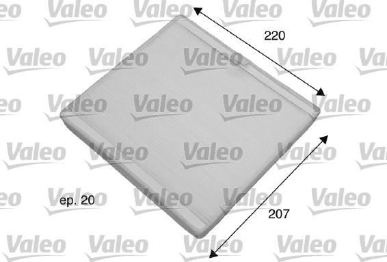 Valeo 698769 - Filtrs, Salona telpas gaiss www.autospares.lv