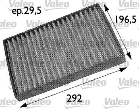 Valeo 698709 - Фильтр воздуха в салоне www.autospares.lv