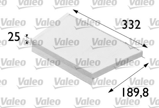 Valeo 698700 - Filtrs, Salona telpas gaiss www.autospares.lv