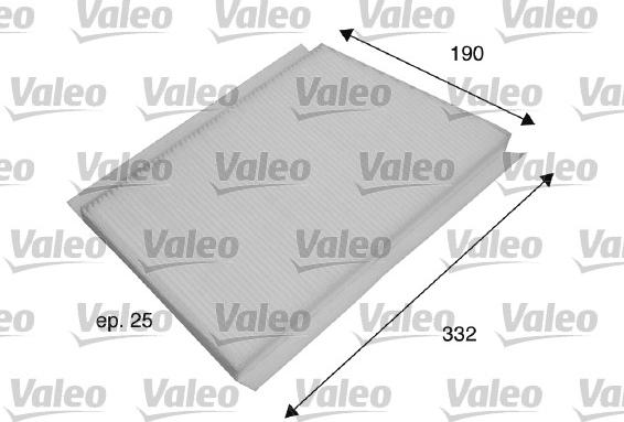 Valeo 698701 - Filtrs, Salona telpas gaiss www.autospares.lv