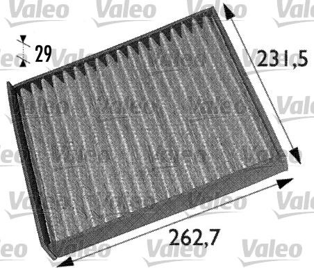 Valeo 698708 - Фильтр воздуха в салоне www.autospares.lv