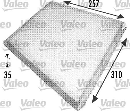 Valeo 698702 - Filtrs, Salona telpas gaiss www.autospares.lv