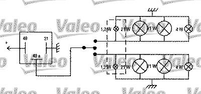 Valeo 641422 - Pagrieziena signāla pārtraucējs www.autospares.lv